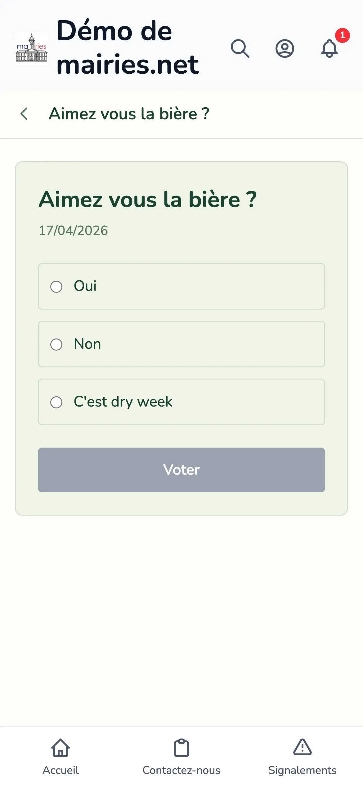 Répondre à un sondage